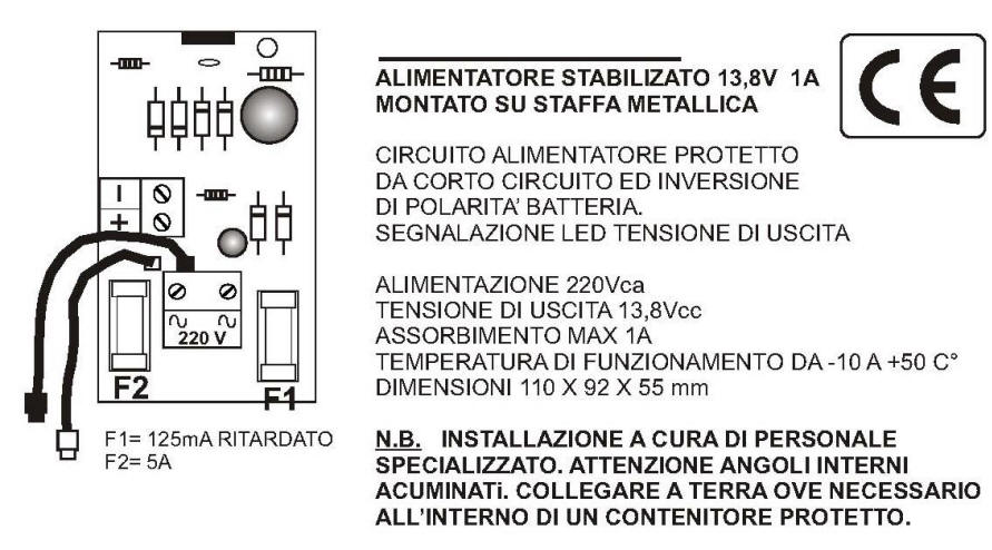 Schema Caricabatterie 13,8 1 A SV-CB1