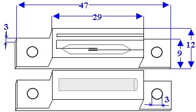 Schema Misure Contatto Magnetico ST405 Securvera