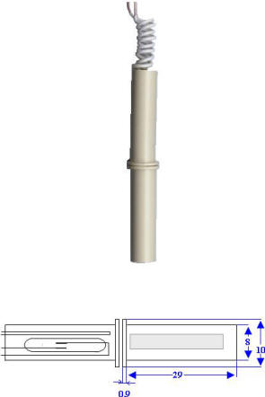 Contatto Magnetico Cilindrico Incasso Securvera