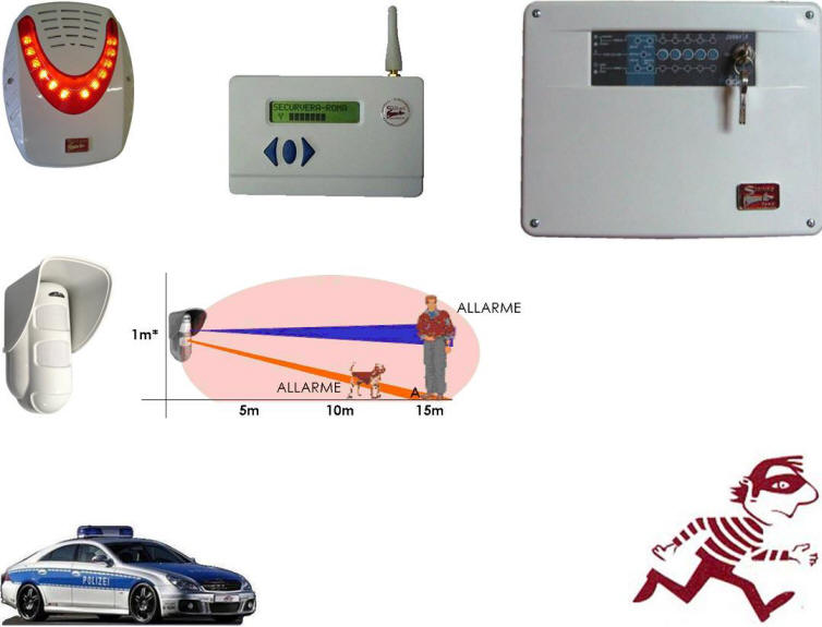 Sensore Antifurto Esterno Tripla Tecnologia Securvera