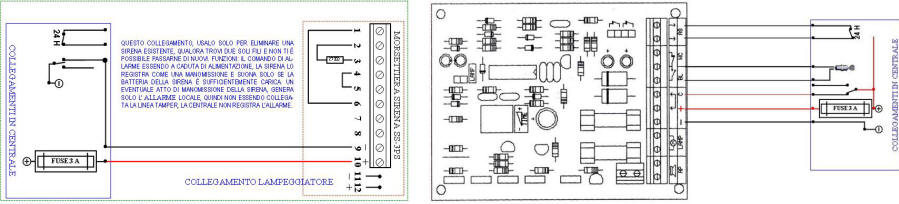 Schema allarme esterno