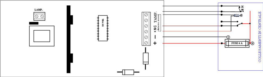 Schema sirena allarme