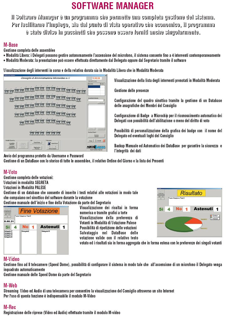 Software Gestione Impianto di Videoconferenza