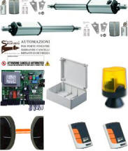 Kit Automatismo 220 V. Cancello 2 Ante 4 mt. Securvera