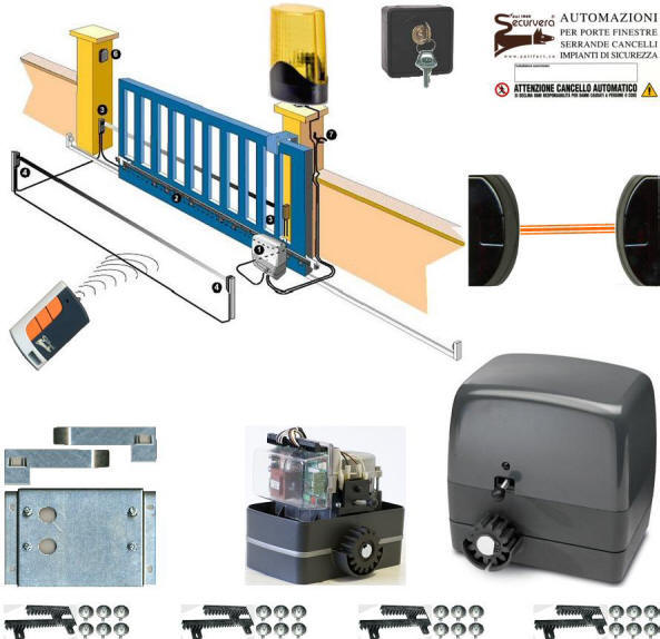 Automatismo Cancello Scorrevole 220 V Securvera