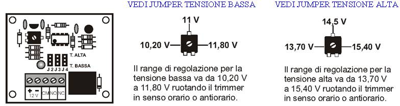 Regalazioni Controllo Carica Scarica Batteria Securvera