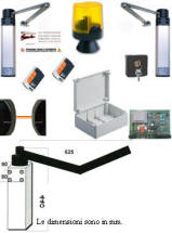 Kit Bracci Articolati 220 V. Cancello 3.2 mt. Securvera