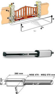 Motoriduttori Carsa 300 a 400 220 V a 12 Vcc