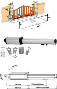 Motori Pistoni Ricambio Cancello Automatico Securvera