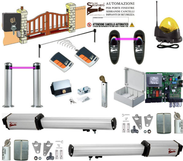Automatismo Tipo Cancello 2 Ante Securvera