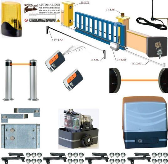 Automatismo Cancello Scorrevole 220 V. 6 Q.li Securvera